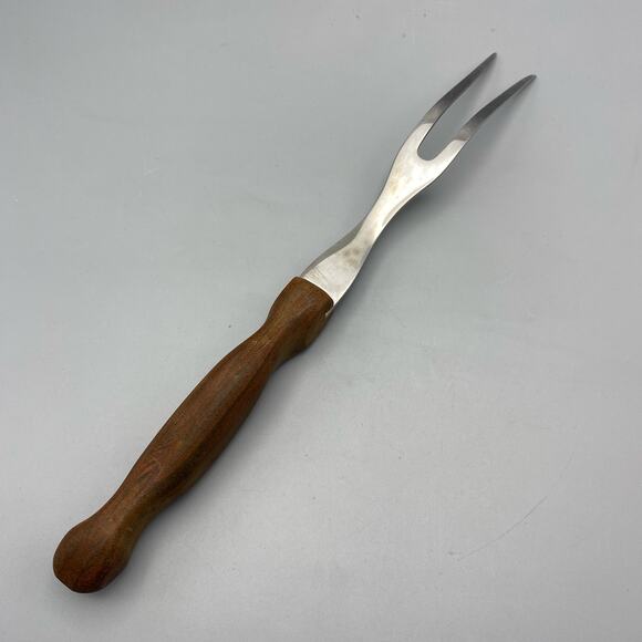 Vintage Cutco No 27 Meat‎ Fork Brown Marbled Handle Grill Serving Utensil USA - Picture 8 of 11